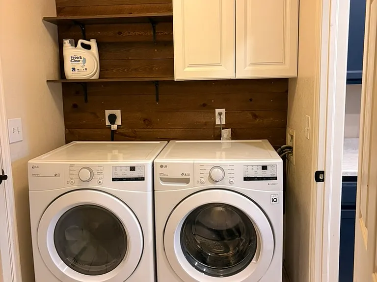 In unit washer and drier