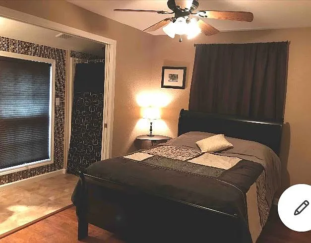 Main bedroom with walk in shower