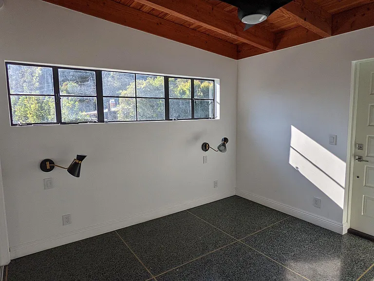 Bedroom and Backdoor to upper patio.