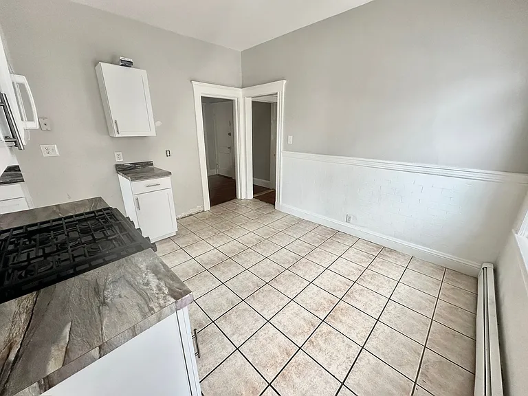 View from the back door of the kitchen area