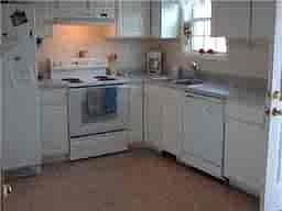 Kitchen with tile flooring