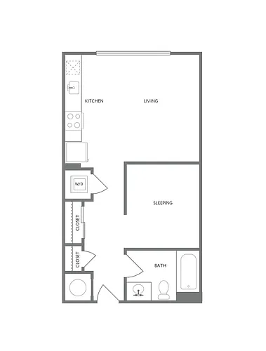 Floor plan S01A - Studio