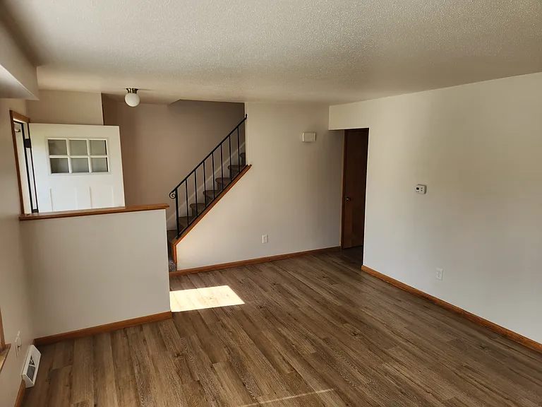 Living room view to upstairs