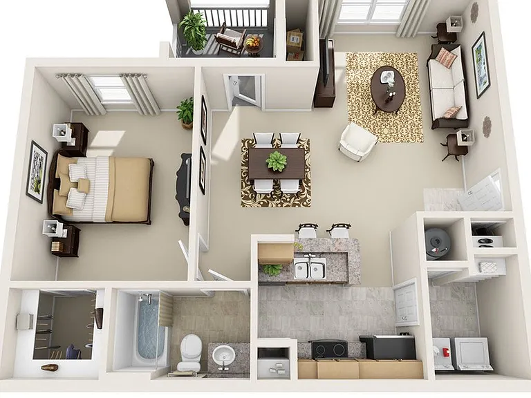 1 Bedroom | 1 Bath | 841 SF 1 Bedroom | 1 Bath | 841 SF