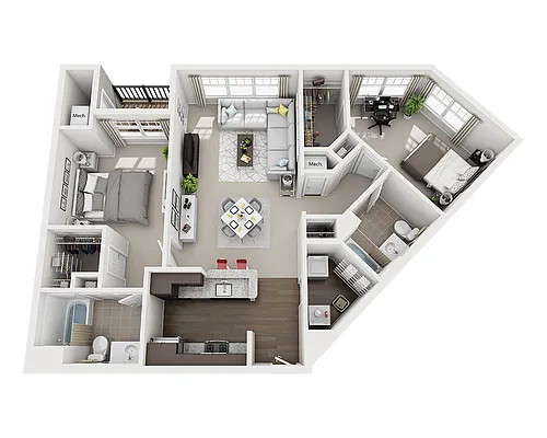 Floor plan Bennett (B2B)