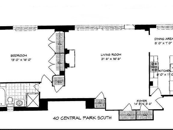 2nd image of 40 Central Park S APT 15G