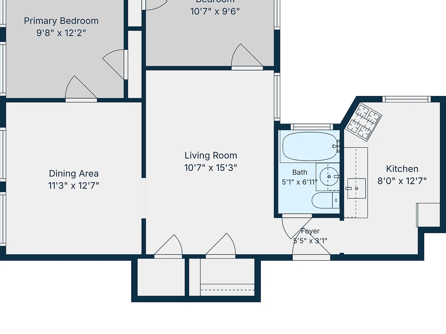 2 bed, 750 sqft, $2,000 — Photo 3