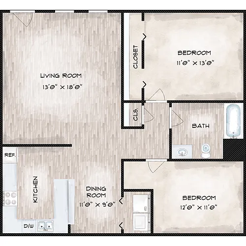 Floor plan Magnolia Deluxe