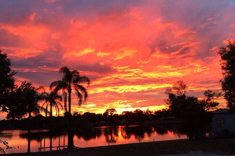 Sunset view from ppatio