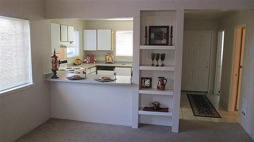 Built in book shelves