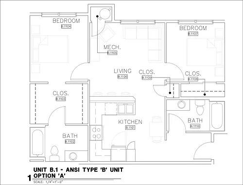 Floor plan 2 Bedroom