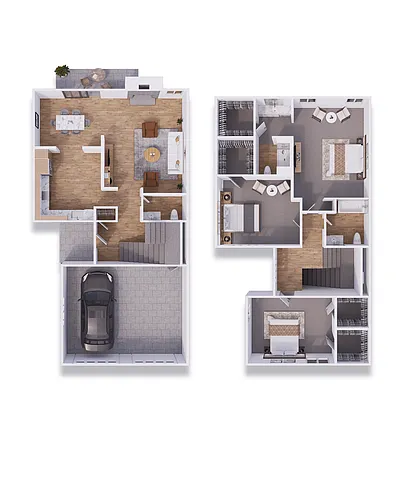 Floor plan Townhome CTH1