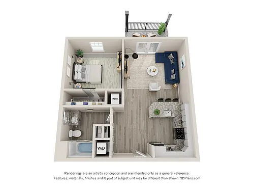 Floor plan The Green | Studio