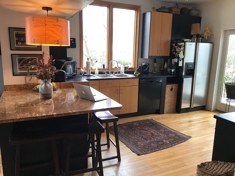 Dishwasher, fridge/freezer, propane stove. These barstools for casual dining around granite counter available if desired.