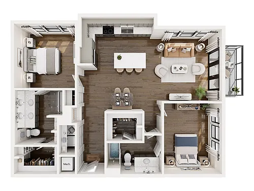 Floor plan B3