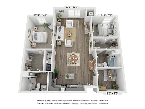 Floor plan The Carolina
