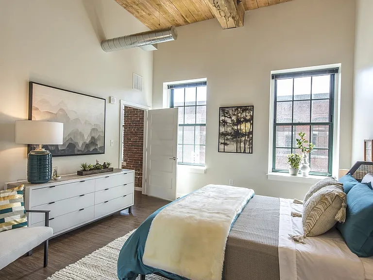 Master Bedroom With High Ceilings