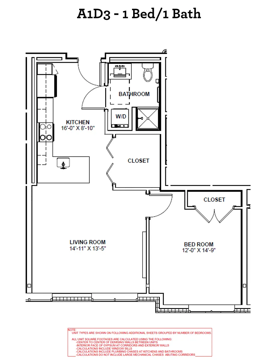 Floor plan A1D3