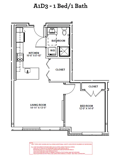 Floor plan A1D3