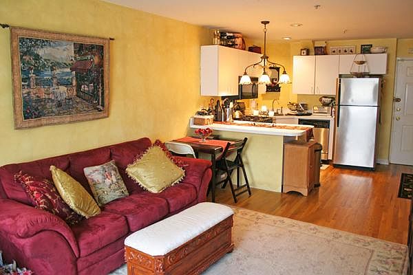 Open Concept Kitchen/Living Room with Breakfast Bar