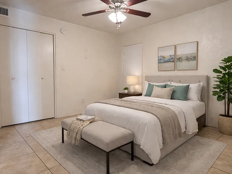 Virtually Staged Front Bedroom