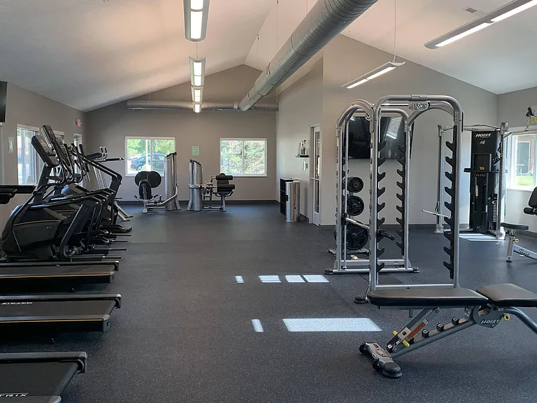 Our fitness center is fully equipped to meet all your workout needs.