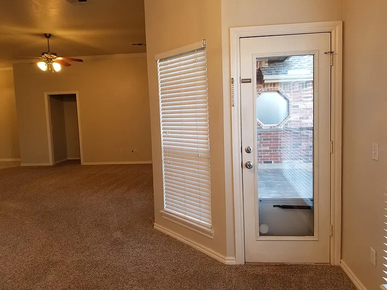 Patio door off formal dining room.