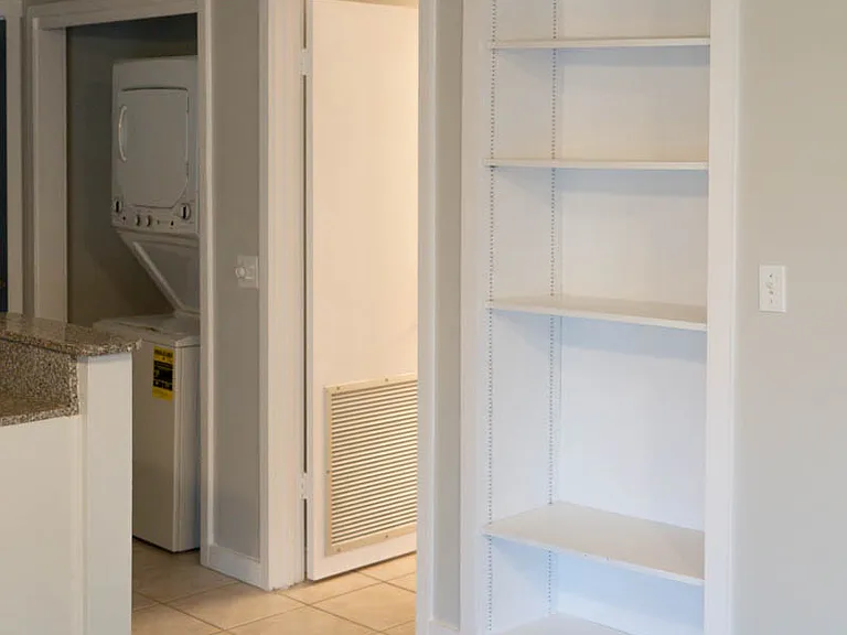built in shelving