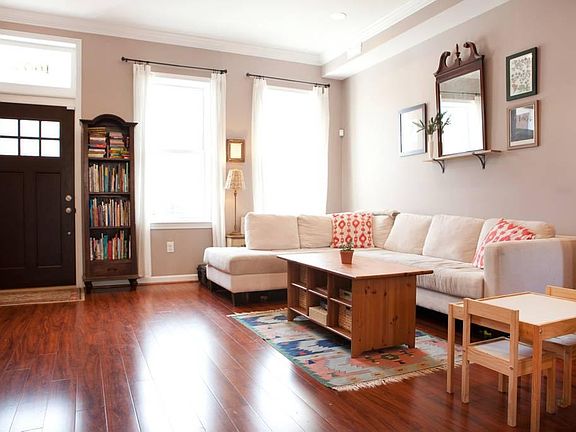 The living room gets great light