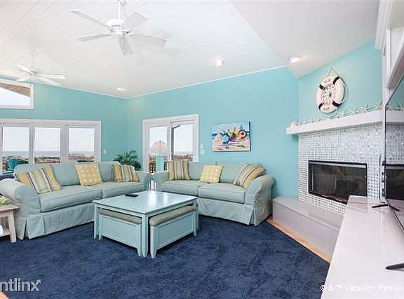 Sunny and relaxing, the 2nd-story great room is huge!