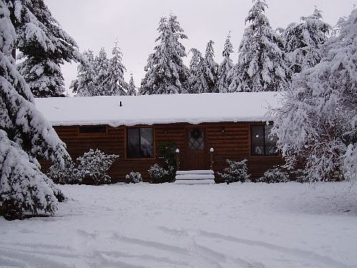 Front of House in Snow