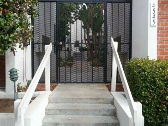 Secure entrance to apartment complex