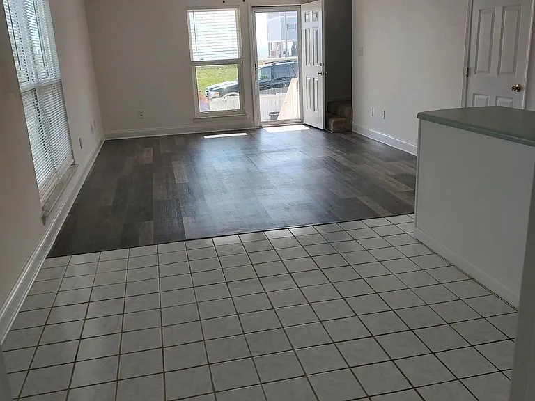 Large dining room ... to living room view.