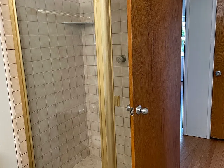 Hallway bathroom shower