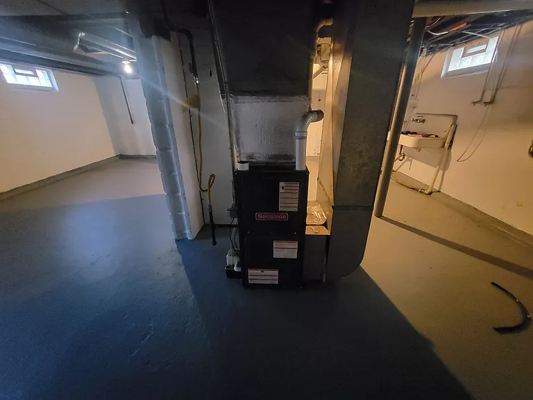 Basement with newer furnace & HWH.