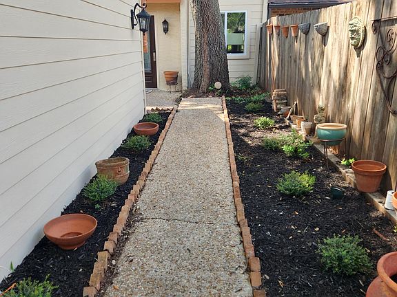 Walkway to the front door.