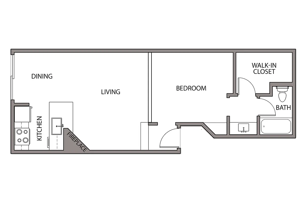 Floor plan Junior 1 Bedroom Suite