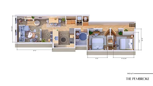 Floor plan The Pembroke