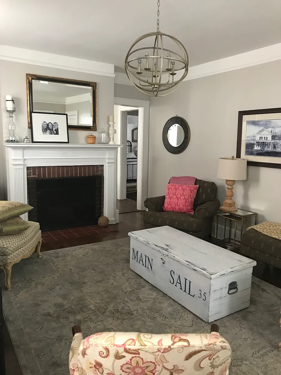 Photo 2 of 20 - 55 New Broadway #1 - Sleepy Hollow, NY Living room with fireplace - 55 New Broadway #1