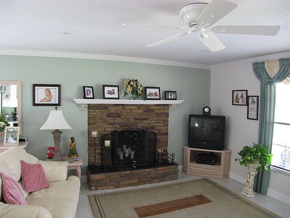 Living Room w/woodburning fireplace