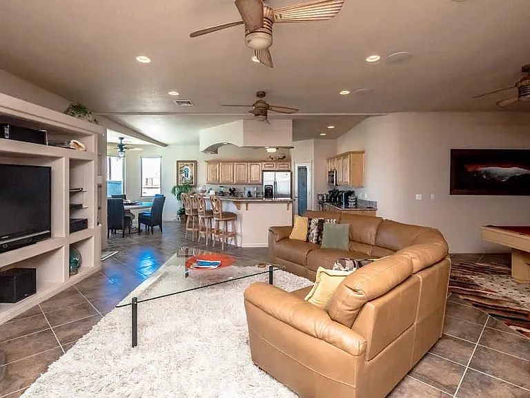 New rug, coffee table, end tables 
(not shown in these photos)