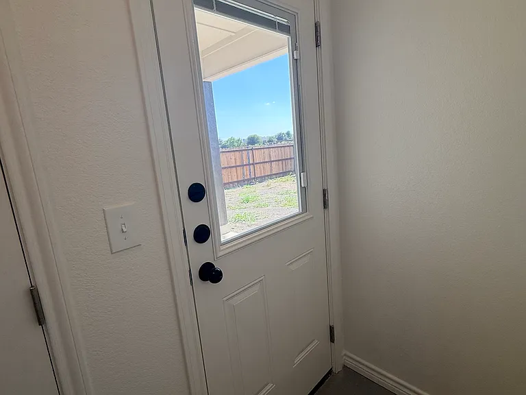 Door to backyard