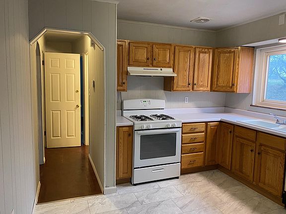 Kitchen with hallway view