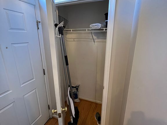 Coat closet in the front entrance of house