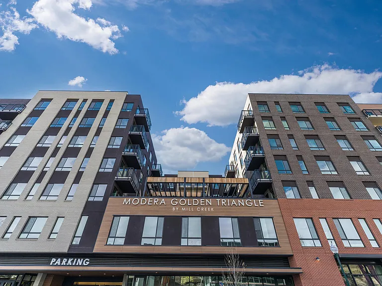 Modera Golden Triangle offers studio, 1-, 2-, and 3-bedroom homes with den and loft layouts available.