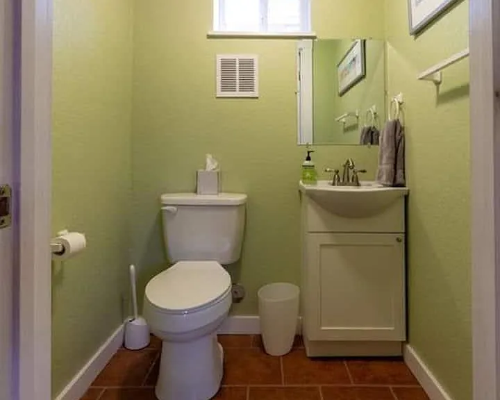 Downstairs half bath.