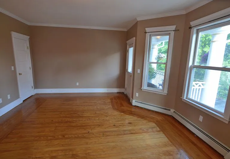 Family room with access to shared front deck