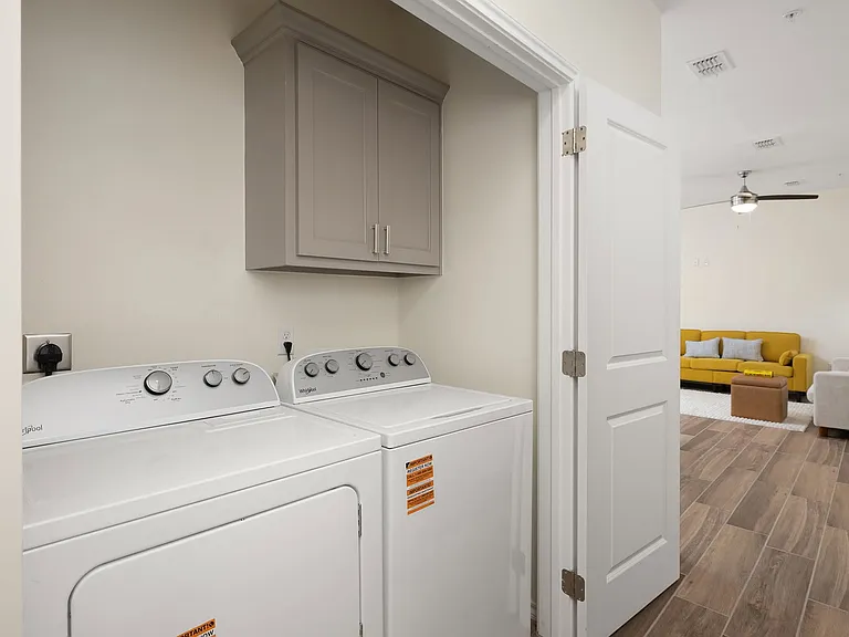 In unit washer and dryer