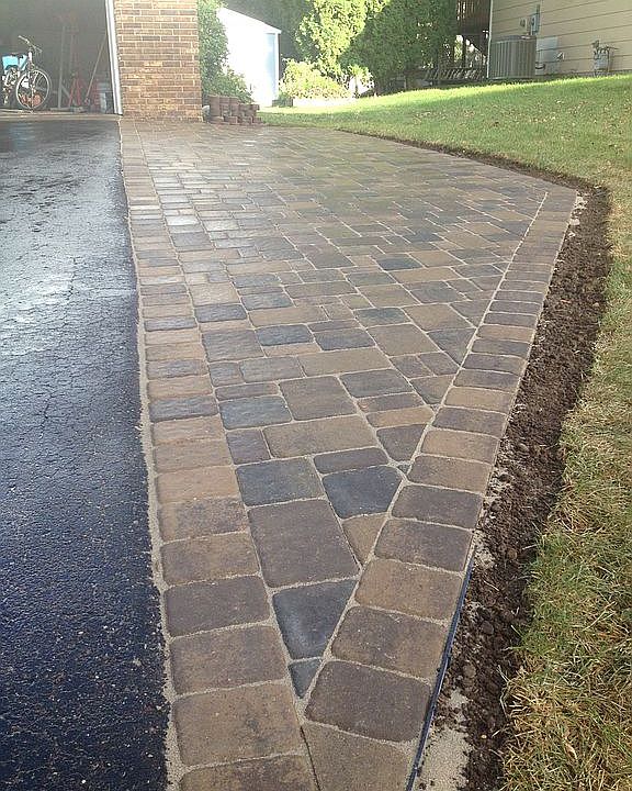 Paver parking pad