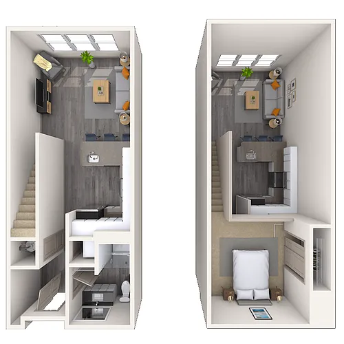 Floor plan Loft 0x1 675 SF